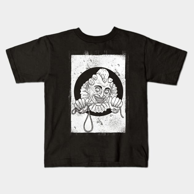 Grimaldi (White print) Kids T-Shirt by Bloody Savage